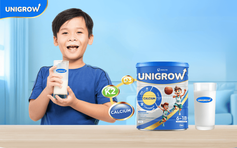ดื่ม UniGrow วันละ 2 แก้ว ช่วยเสริมความสูงอย่างโดดเด่น